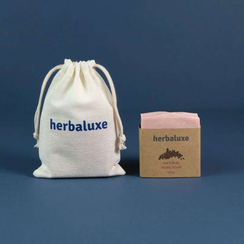 Natural Rose Bar Soap - Image 4